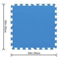Protector de suelo, goma azul, 50x50 cm BESTWAY, pack 9 uds