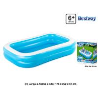Piscina inflable familiar Blue 262x175x51 cm BESTWAY, 1 ud
