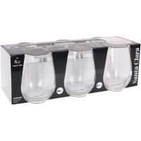 Vaso de agua Garona, cristal transparente, 36 cl SANTA CLARA, pack 6 uds