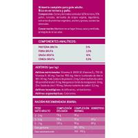 Alimento con ternera-pollo-verduras para gato EROSKI, saco 4 kg