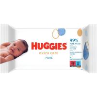 Toallitas extra care pure HUGGIES, paquete 56 uds