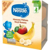Tarrina de manzana-plátano NESTLÉ, pack 4x100 g