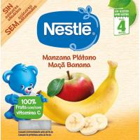 Tarrina de manzana-plátano NESTLÉ, pack 4x100 g