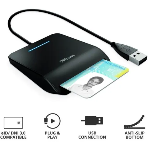 Lector de DNI con conector USB, 23890 Primo TRUST