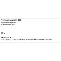 Té verde jazmín bio ETHIQUABLE, caja 20 uds