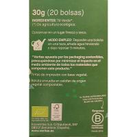 Té verde eco VERITAS, caja 20 sobres
