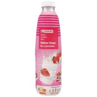 Batido de fresa EROSKI, botella 1 litro