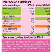 Batido de fresa EROSKI, botella 1 litro