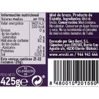 Miel de brezo Cornisa Cantábrica EROSKI, frasco 425 g