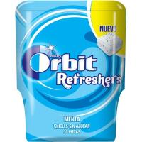 Chicle refresher de menta ORBIT, bolsa 67 g