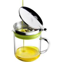 Grasera redonda de carne, tapa acero inoxidable IBILI, 600 ml