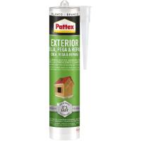 Silicona uso exterior color blanco PATTEX, tubo 280ml