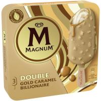 Bombón doble Gold Billionaire MAGNUM, pack 3x85 ml