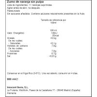 Zumo de naranja sin pulpa INNOCENT, botella 900 ml