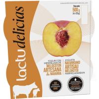 Yogur c/ mermelada de melocotón Navarra LACTUYOGUR, pack 4x125 g