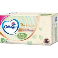COLHOGAR PURE NATURAL aurpegirako paper zapiak, kutxa 80 ale