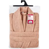 Albornoz para adulto, 100% algodón, 380gr/m2 EROSKI BASIC