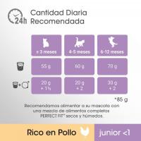 Alimento junior gato esterilizado PERFECT FIT, paquete 750 g