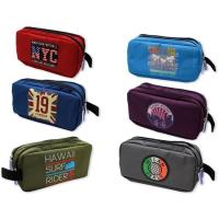 Estuche dos cremalleras, 6 modelos surtidos,  New College LAGART, 1 ud