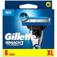 Cargador de afeitar GILLETTE MACH 3 TURBO, pack 8 uds