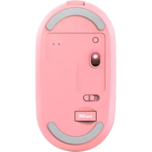 Ratón óptico inalámbrico rosa, ultrafino, Puck TRUST Ratón óptico inalámbrico rosa, ultrafino, Puck TRUST