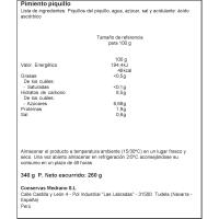 Pimiento piquillo entero VENCEROL, frasco 260 g