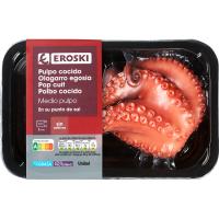 Medio pulpo cocido EROSKI, 200 g, 1 ud