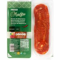 Chorizo de Salamanca extra picante EROSKI Maestro, pack 2x75 g