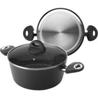 Cacerola con tapa de Alumi Forjado NATURA, apto  todo tipo de cocinas, IBILI Ø20cm