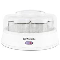 Yogurtera, 7 tarros de cristal, 200 ml, YU2350 ORBEGOZO