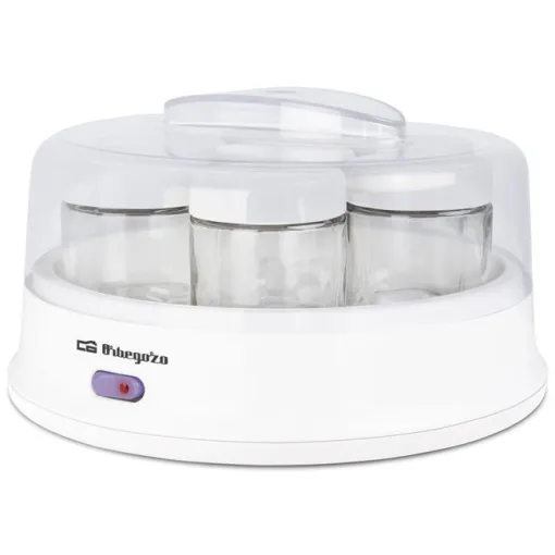 Yogurtera, 7 tarros de cristal, 200 ml, YU2350 ORBEGOZO