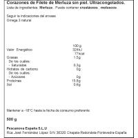 PESCANOVA legatz bihotz azalgabeak, kutxa 500 g