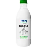 Leche fresca semi desnatada KAIKU Gurea, botella 1 litro
