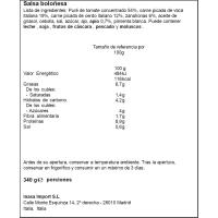 Salsa de ragú boloñesa RUMMO, frasco 340 g