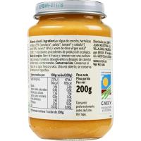 Tarrito de ternera con verduras EROSKI BIO, tarro 200 g