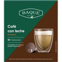 Café con leche intenso compatible Dolce Gusto BAQUÉ, caja 10 uds