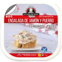 Ensalada jamón y puerro LA COCINA DEL NORTE, tarrina 200 g