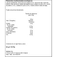 Panecitos cereal plátano-calabaza ecológicos SMILEAT, caja 60 g