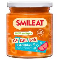 Cachitos de pasta con tomate ecológico SMILEAT, tarro 230 g