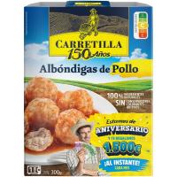 Albondigas de pollo CARRETILLA, bandeja 300 g