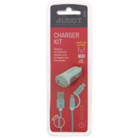 Kit cargador coche 12/24v micro USB & Iphone, carga USB AUTO-T, 1 ud