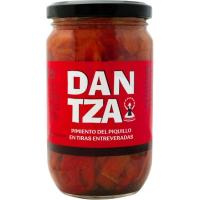 Pimiento de piquillo entreverado en tiras DANTZA, frasco 290 g