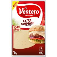 Queso extrafundente EL VENTERO, lonchas, bandeja 150 g