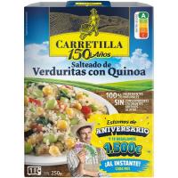 Salteado de verduras con quinoa CARRETILLA, bandeja 250 g Salteado de verduras con quinoa CARRETILLA, bandeja 250 g
