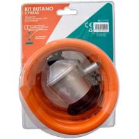 Kit butano 3 piezas: regulador, goma 1,5 metros y 2 abrazaderas TACK