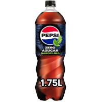 Refresco de cola sin azúcar-lima PEPSI ZERO, botella 1,75 litros