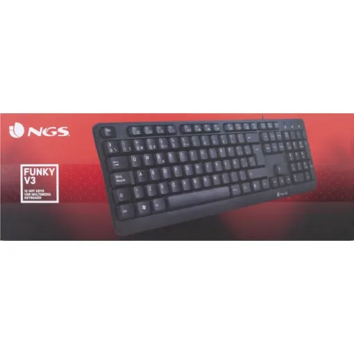 Teclado negro con cable, Funky V3 NGS
