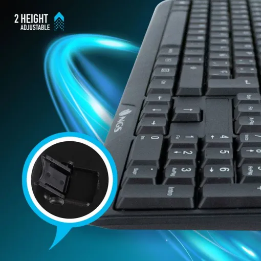 Teclado negro con cable, Funky V3 NGS