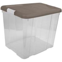 Caja de plástico con cierre Eco-Friendly, 35 litros, 422x350x355 mm HEGA, 1 ud