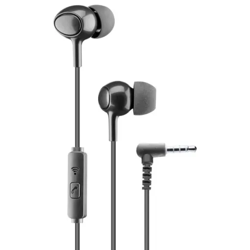 Auriculares de botón negros con micro, AUINEARK CELLULAR LINE